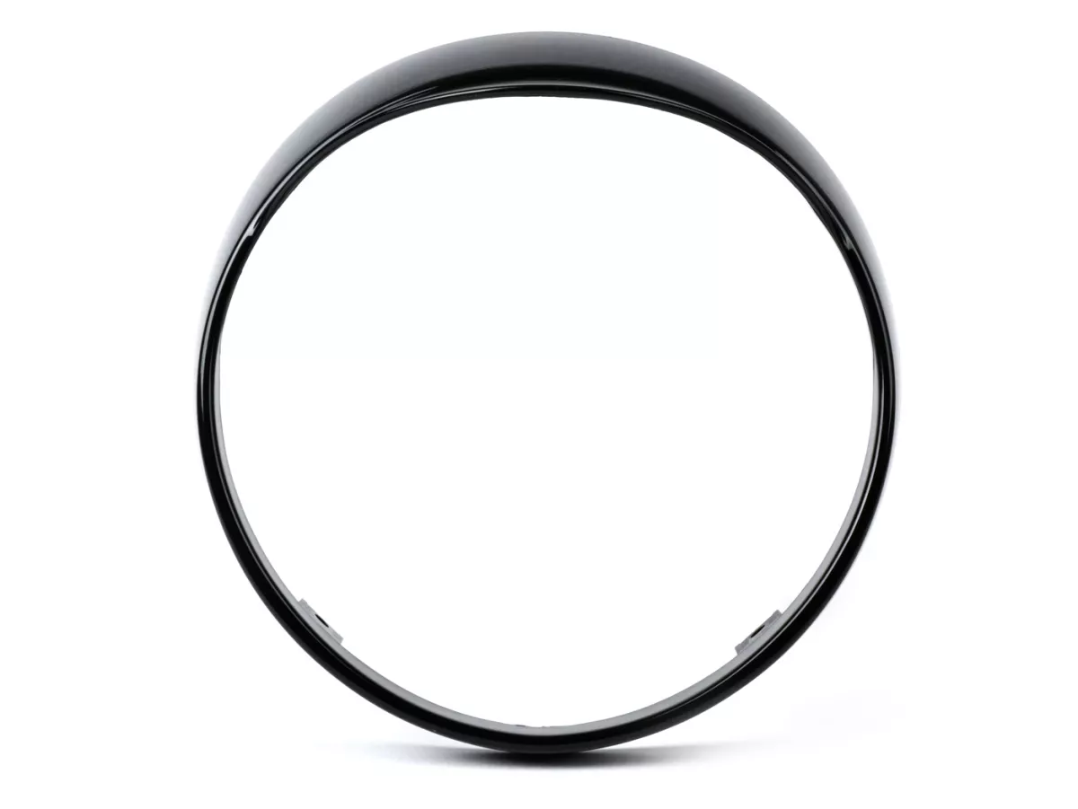 Aro embellecedor de faro con pantalla -MOTO NOSTRA- Vespa GTS 300 HPE (2019-2022), GTS 125 IGET (2019-2022) - negro brillante