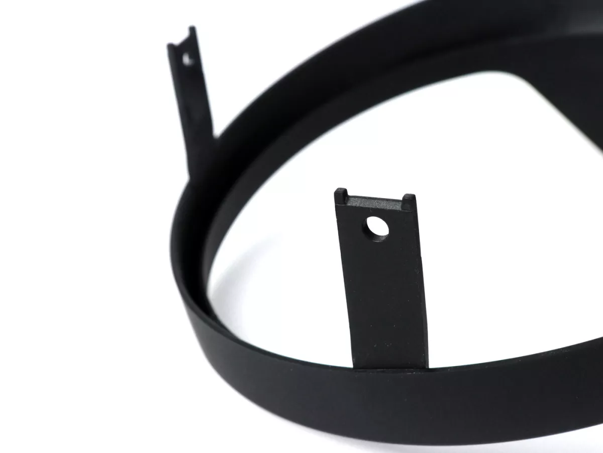 Headlight rim with visor -MOTO NOSTRA- Vespa GTS 300 HPE (2019-2022), GTS 125 IGET (2019-2022) - flat black