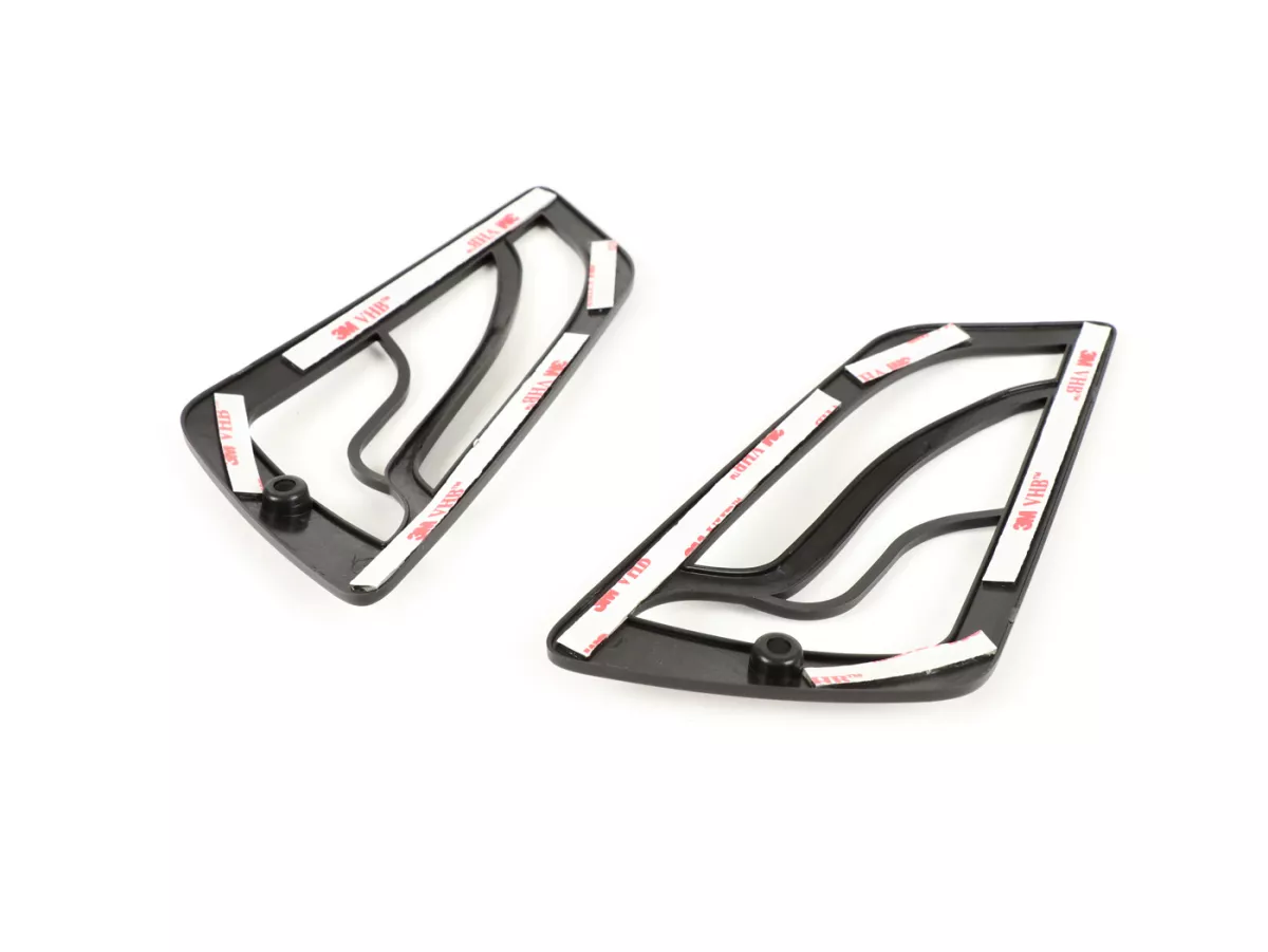 Kisi-kisi indikator -MOTO NOSTRA- Vespa GT, GTL, GTV, GTS 125-300 - depan - hitam pekat