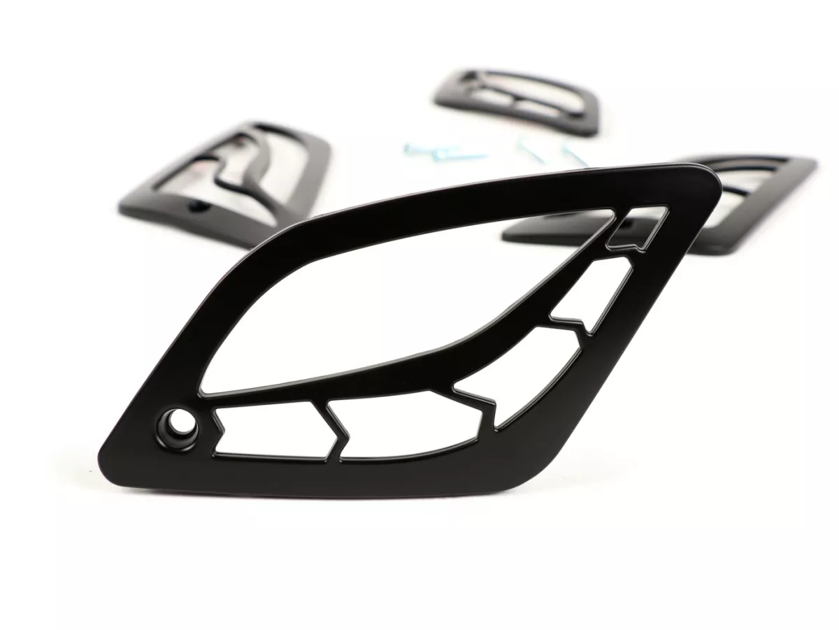 Set kisi-kisi indikator -MOTO NOSTRA- Vespa GT, GTL, GTV, GTS 125-300 - matt hitam