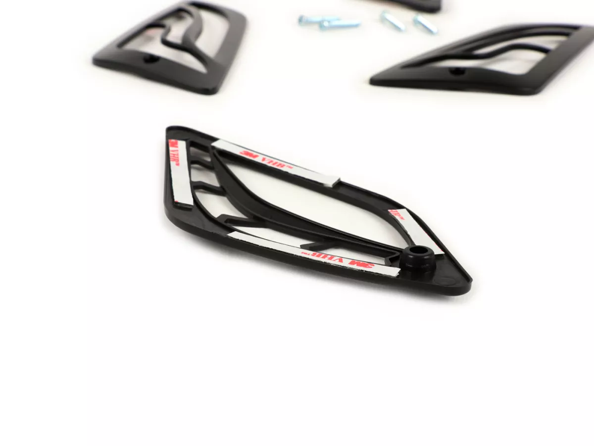 Set kisi-kisi indikator -MOTO NOSTRA- Vespa GT, GTL, GTV, GTS 125-300 - matt hitam