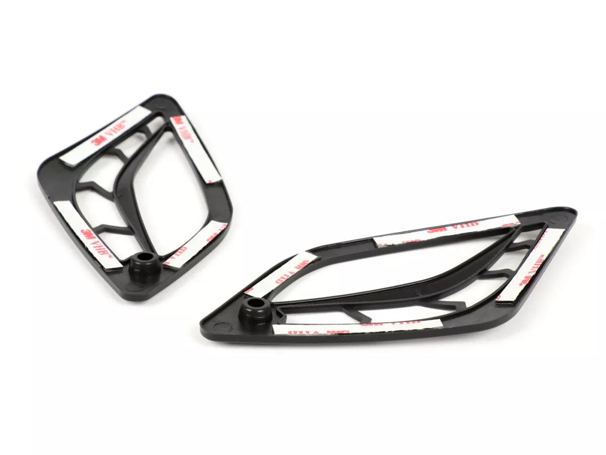 Pair of indicator grills -MOTO NOSTRA- Vespa GT, GTL, GTV, GTS 125-300 - rear - matt black