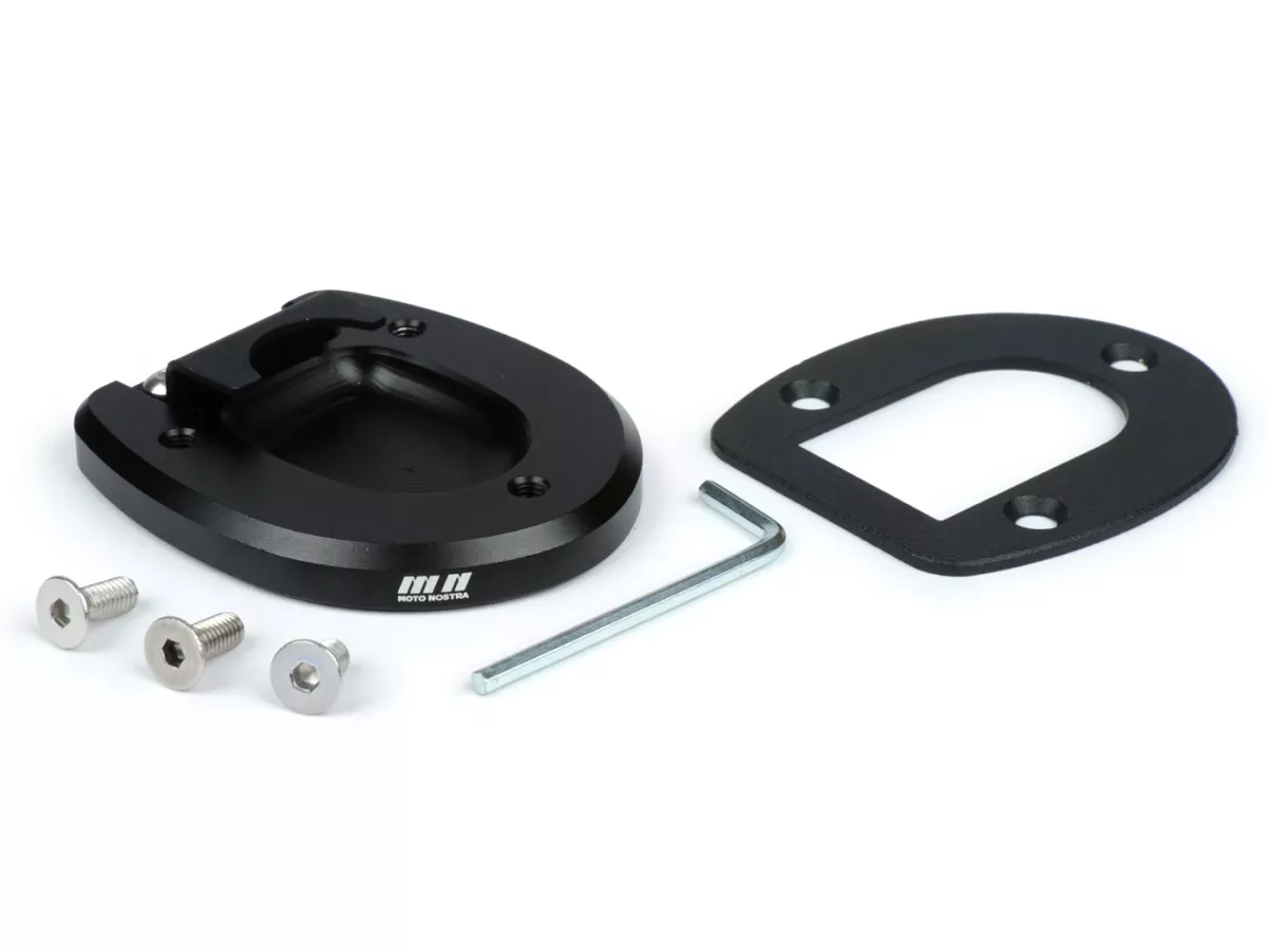 Piedino cavalletto laterale -MOTO NOSTRA, nero opaco- Vespa GT, GT L, GTS 125-300, GTV, GTS 125-300 Super