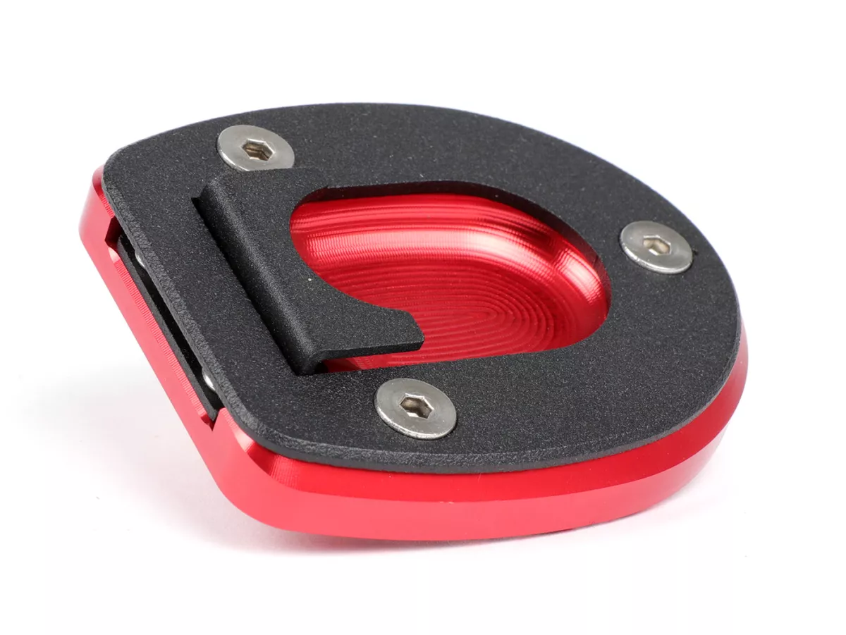 Extension de béquille latérale -MOTO NOSTRA, rouge- Vespa GT, GT L, GTS 125-300, GTV, GTS 125-300 Super