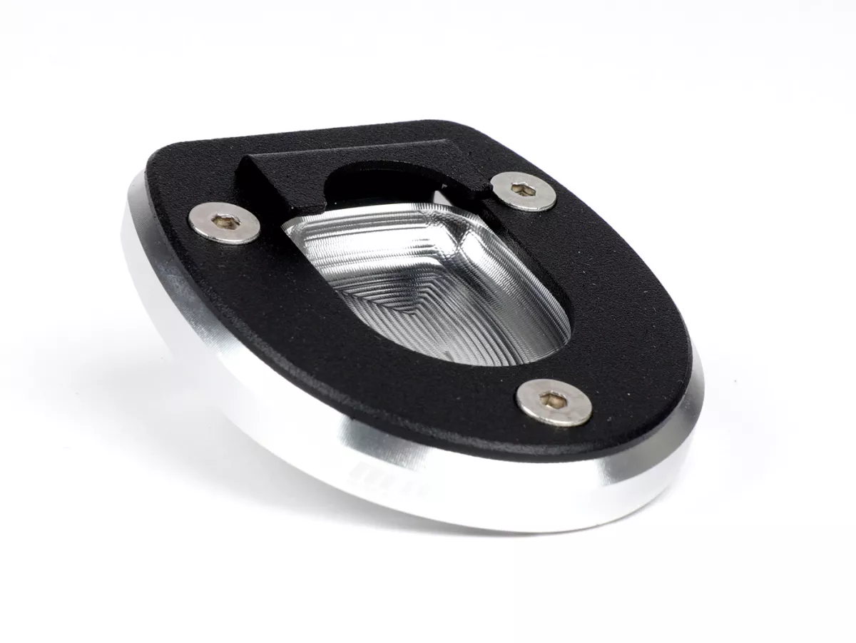 Side stand foot enlarger -MOTO NOSTRA, silver- Vespa GT, GT L, GTS 125-300, GTV, GTS 125-300 Super