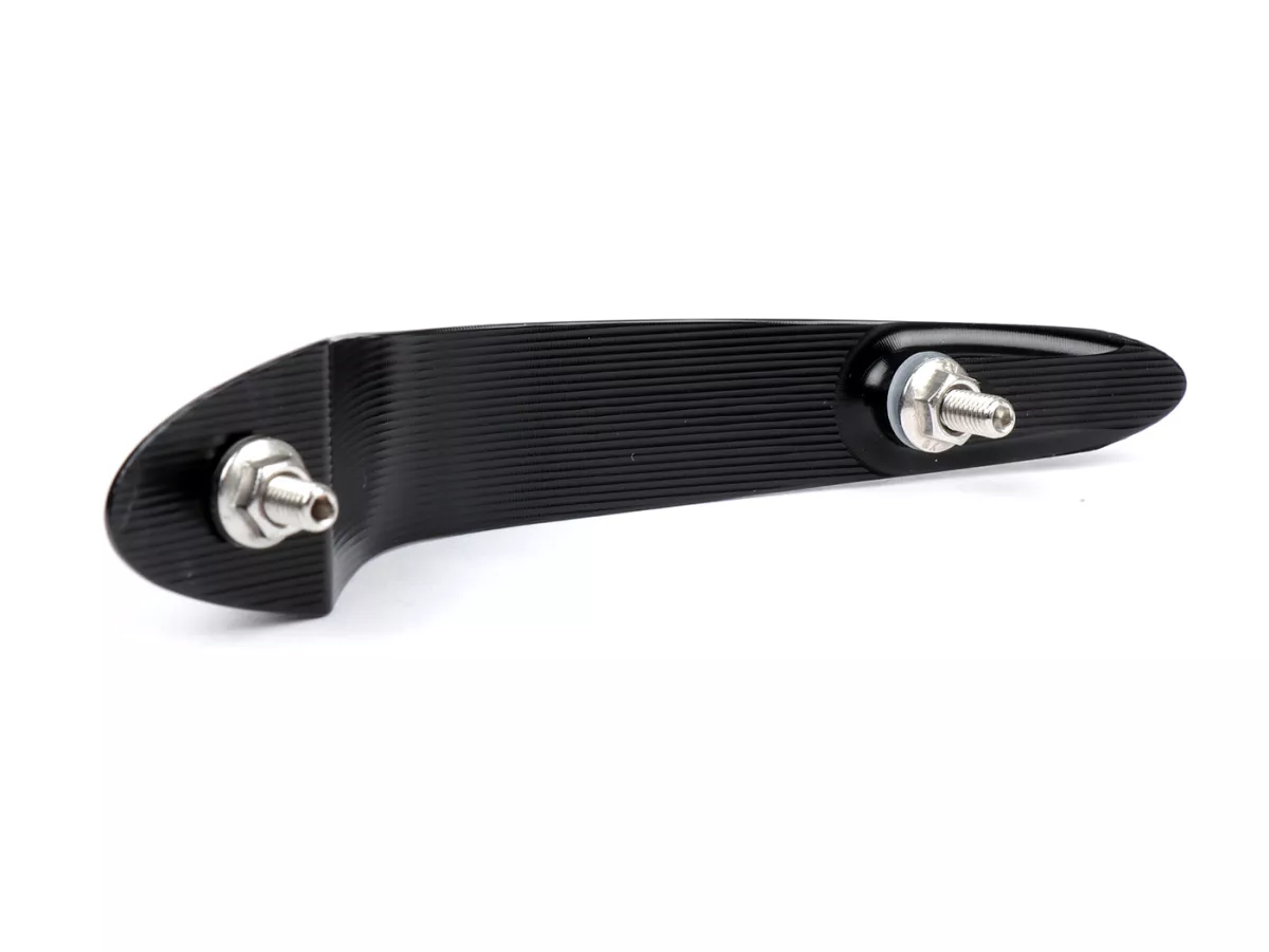 Crête -MOTO NOSTRA, CNC, noir brillant- Vespa GTS 125 (ZAPMA3700), Vespa GTS HPE 300 (ZAPMA3600, ZAPMD310), Vespa GTS Super 125 (ZAPMA3700), Vespa GTS Super HPE 300 (ZAPMA360, ZAPMD3100) - jusqu'en 2022