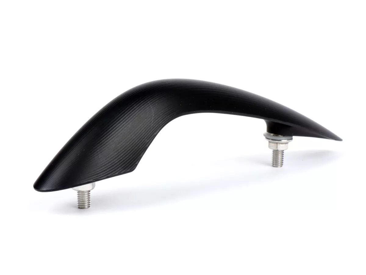 Crête -MOTO NOSTRA, CNC, noir mat- Vespa GTS 125 (ZAPMA3700), Vespa GTS HPE 300 (ZAPMA3600, ZAPMD310), Vespa GTS Super 125 (ZAPMA3700), Vespa GTS Super HPE 300 (ZAPMA360, ZAPMD3100) - jusqu'en 2022