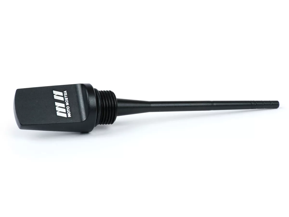 Steker pengisi oli dengan dipstick -MOTO NOSTRA- CNC black matt - Oli mesin - Vespa GTS HPE 300 (ZAPMA3600, ZAPMD310), Vespa GTS Super 125 (ZAPM45300, ZAPM45301), Vespa GTS Super HPE 300 (ZAPMA360, ZAPMD3100), Vespa GTS Super Sport 125 (ZAPM45300), Vespa 