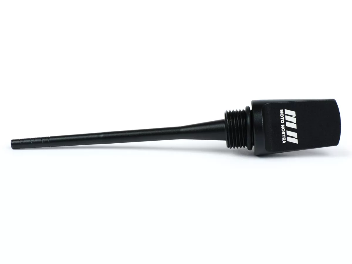 Steker pengisi oli dengan dipstick -MOTO NOSTRA- CNC black matt - Oli mesin - Vespa GTS HPE 300 (ZAPMA3600, ZAPMD310), Vespa GTS Super 125 (ZAPM45300, ZAPM45301), Vespa GTS Super HPE 300 (ZAPMA360, ZAPMD3100), Vespa GTS Super Sport 125 (ZAPM45300), Vespa 