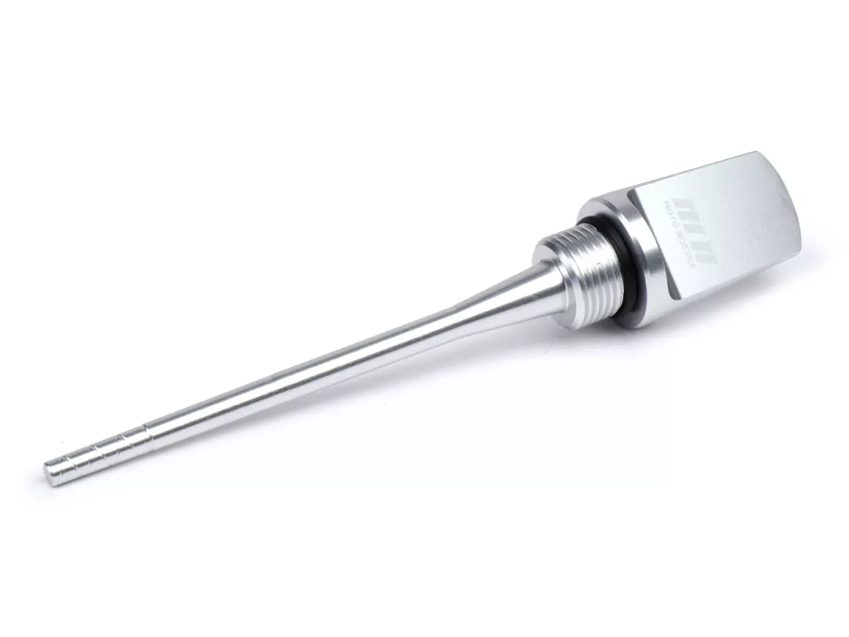 Sumbat pengisi oli dengan tongkat celup -MOTO NOSTRA- CNC silver - Oli mesin - Vespa GTS HPE 300 (ZAPMA3600, ZAPMD310), Vespa GTS Super 125 (ZAPM45300, ZAPM45301), Vespa GTS Super HPE 300 (ZAPMA360, ZAPMD3100), Vespa GTS Super Sport 125 (ZAPM45300), Vespa