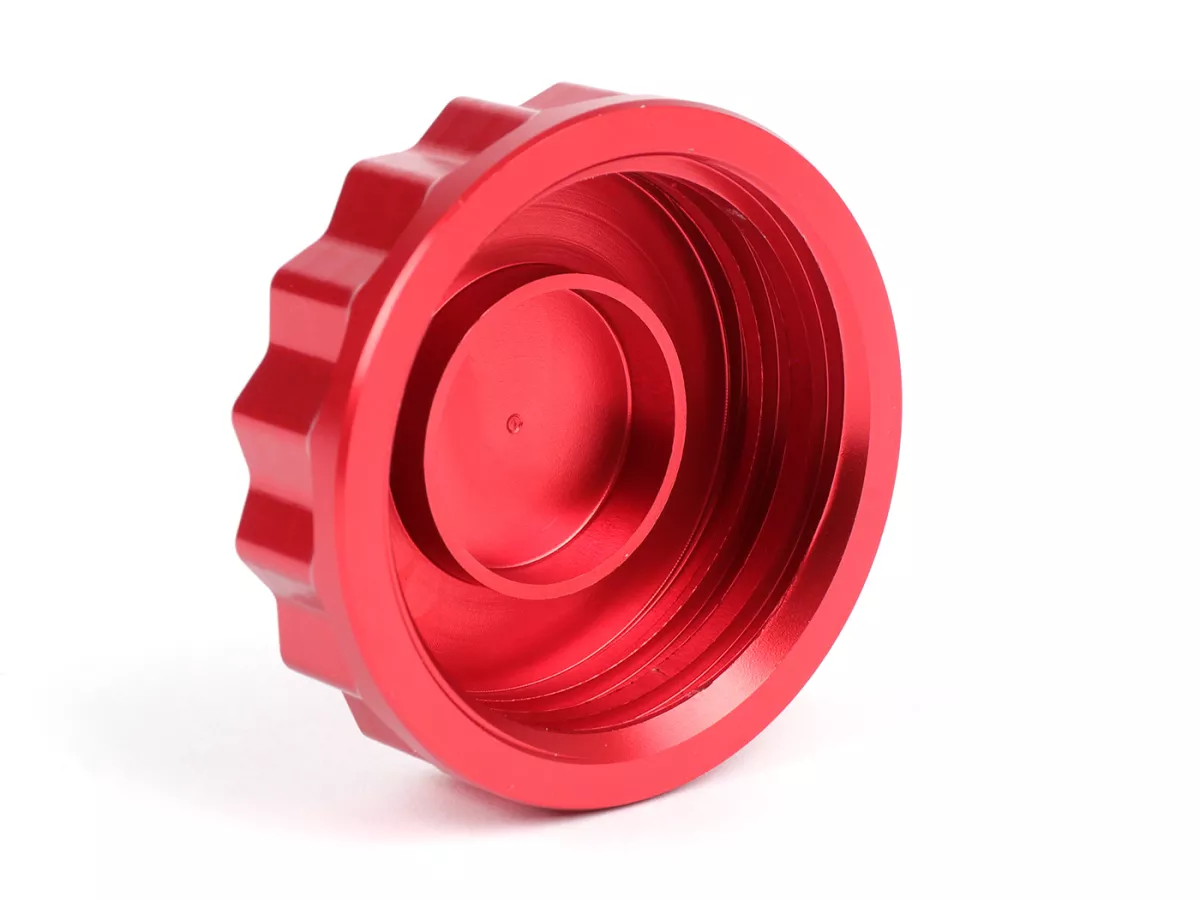 Tappo serbatoio carburante -MOTO NOSTRA, CNC, rosso- Vespa GTS 125 (ZAPMA3100, ZAPMA3200, ZAPMA3700), Vespa GTS 150 (ZAPMA3100, ZAPMA3200), Vespa GTS 250 (ZAPM45100), Vespa GTS 300 (ZAPM45200, ZAPM45202, ZAPMA3300), Vespa GTS HPE 300 (ZAPMA3600), Vespa GT