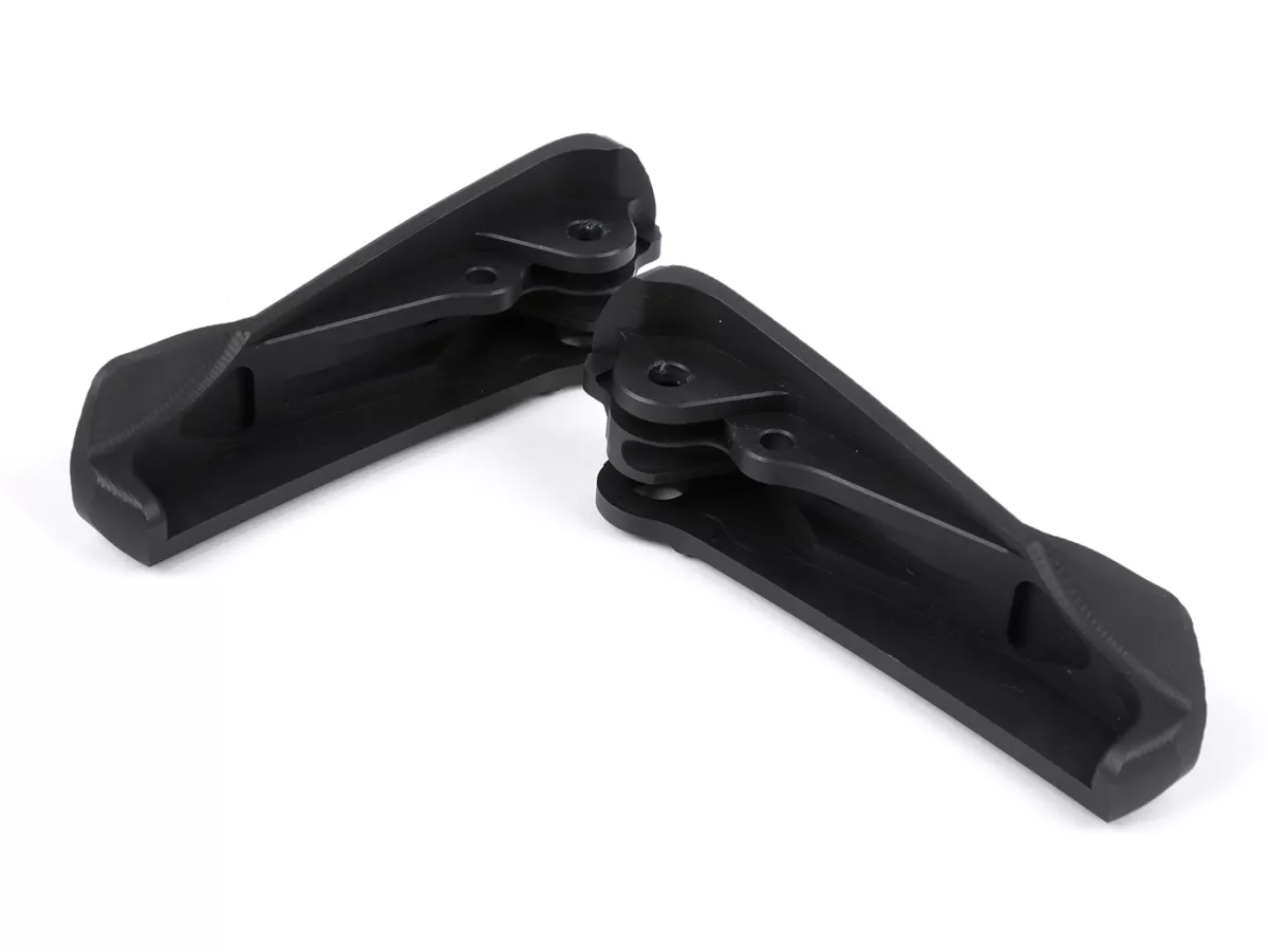 Set poggiapiedi -MOTO NOSTRA, CNC, nero opaco- Vespa GT, GTL, GTS 125-300, GTV - fino al 2023
