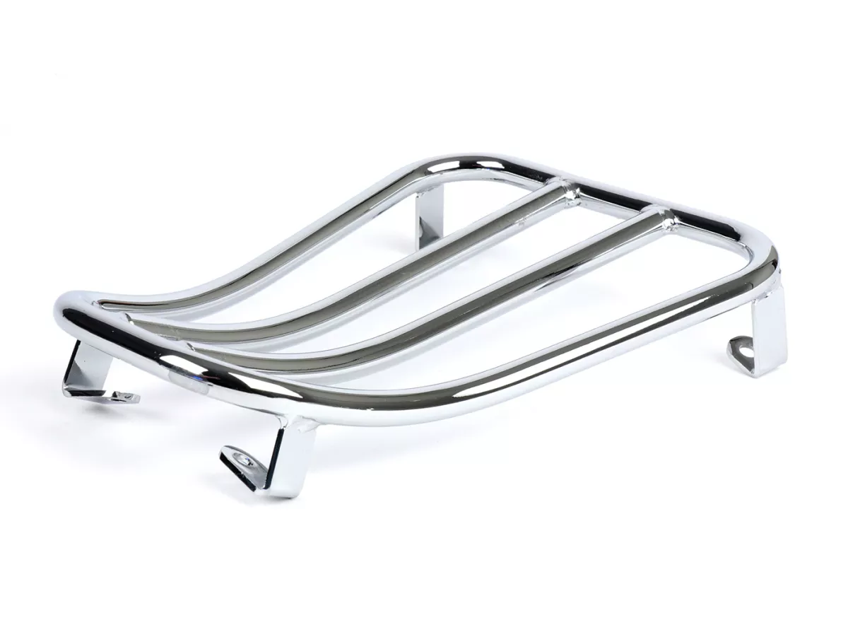 Luggage carrier step-through -MOTO NOSTRA V2.0, chrome- Vespa GTS 125-310, GTV, GTL, GT