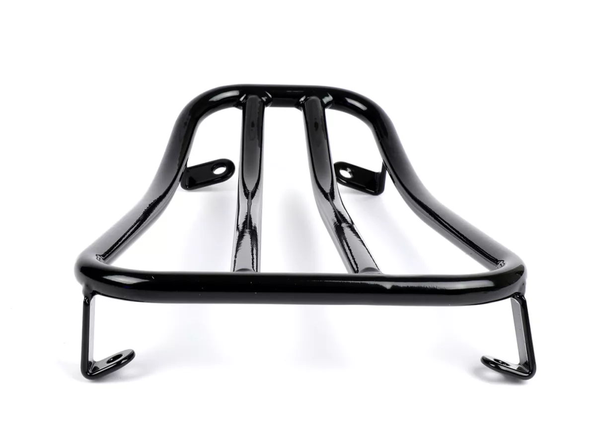 Luggage carrier step-through -MOTO NOSTRA V2.0, glossy black- Vespa GTS 125-310, GTV, GTL, GT