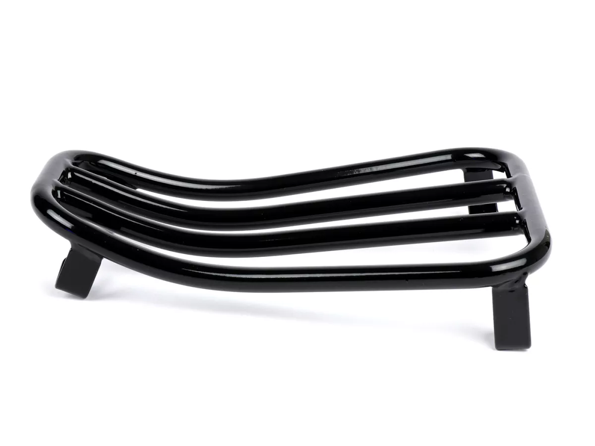 Luggage carrier step-through -MOTO NOSTRA V2.0, glossy black- Vespa GTS 125-310, GTV, GTL, GT