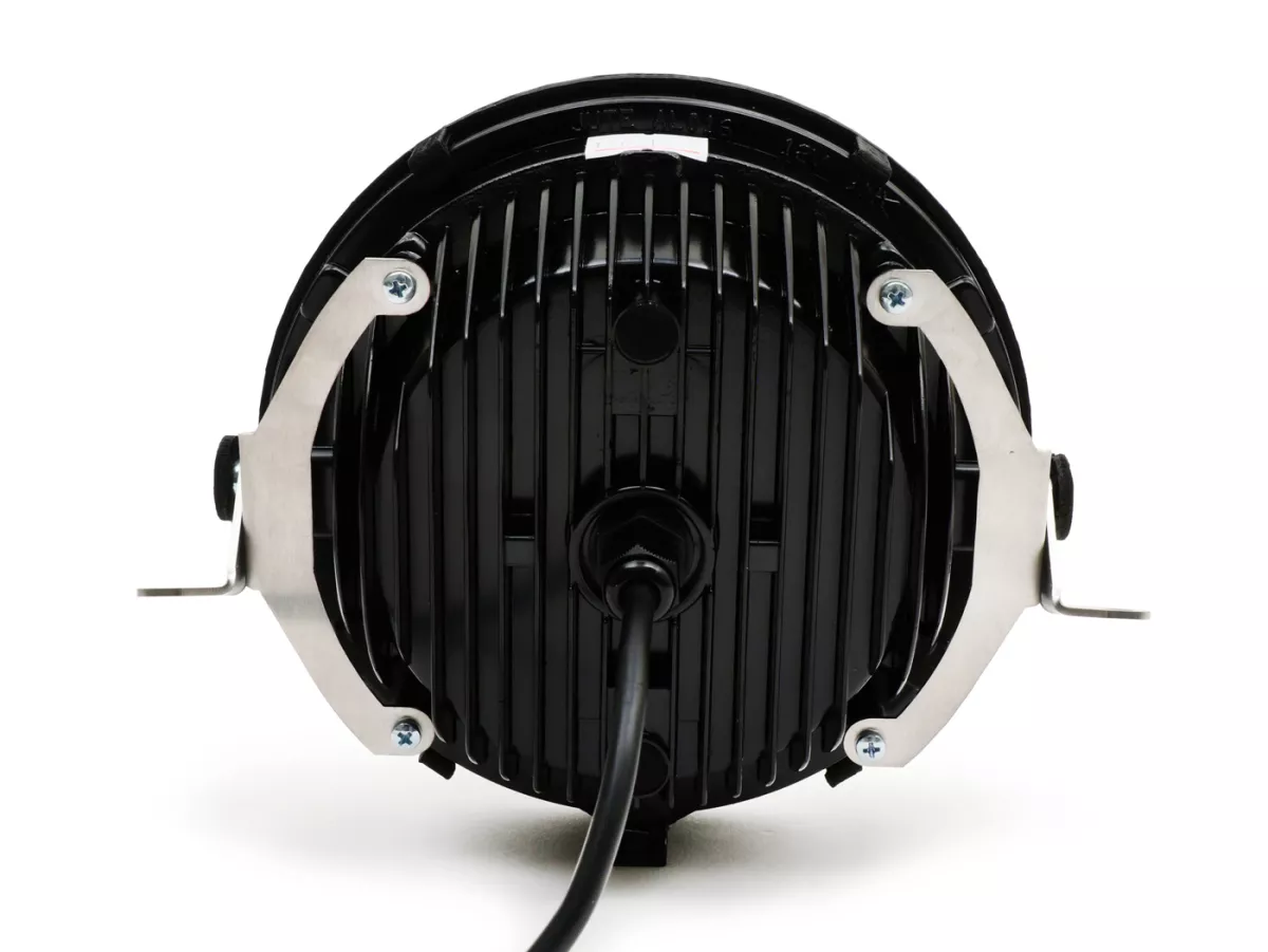 Koplamp incl. conversie frame en koplampbeugel -MOTO NOSTRA- LED HighPower - Ø=143mm (5 3/4) - 12V DC - met E9 markering - voor conversie van Vespa PX