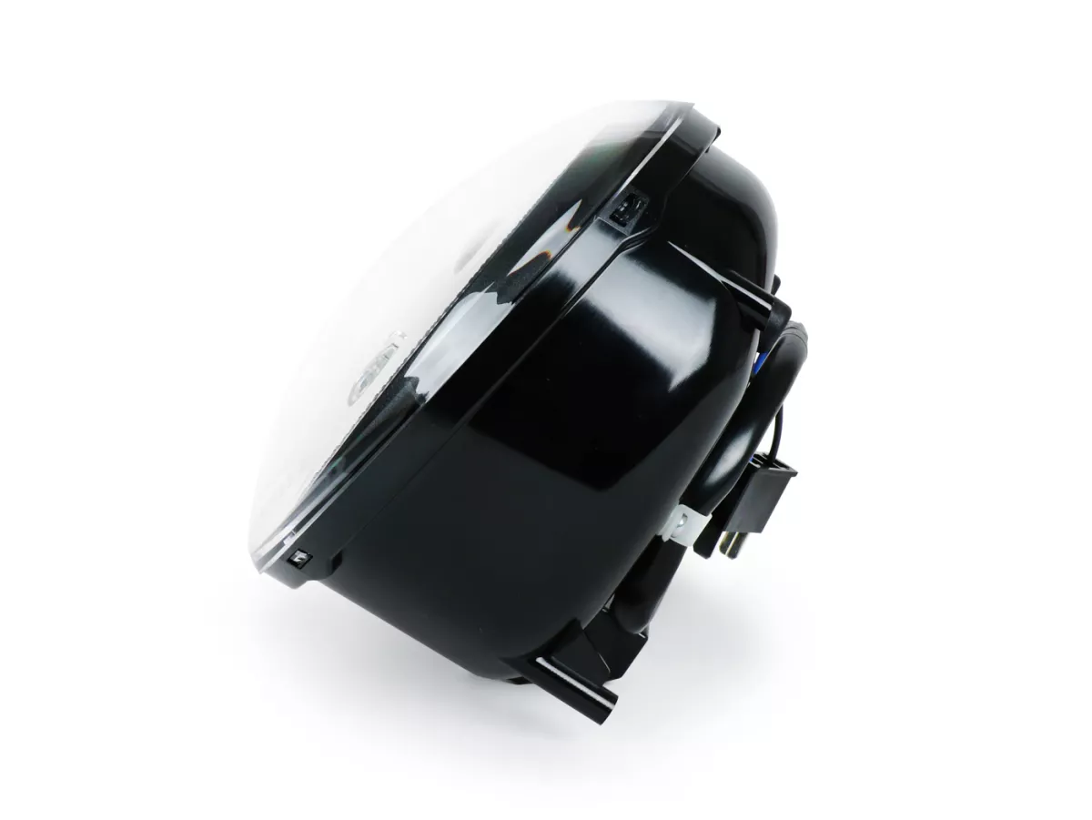 Faro delantero -MOTO NOSTRA- LED HighPower - GTS es decir Super 125-300 - (-2018, también apto para GT, GTS, GTL) - reflector cromado