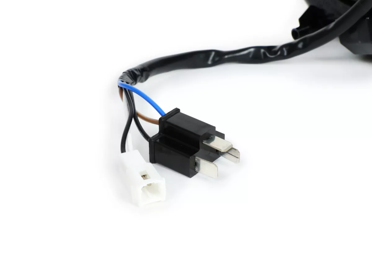 Faro delantero -MOTO NOSTRA- LED HighPower - GTS es decir Super 125-300 - (-2018, también apto para GT, GTS, GTL) - reflector cromado