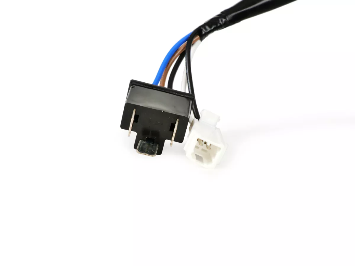 Lampu depan -MOTO NOSTRA- LED Daya Tinggi - GTS yaitu Super 125-300 - (-2018, juga cocok untuk GT, GTS, GTL) - reflektor hitam