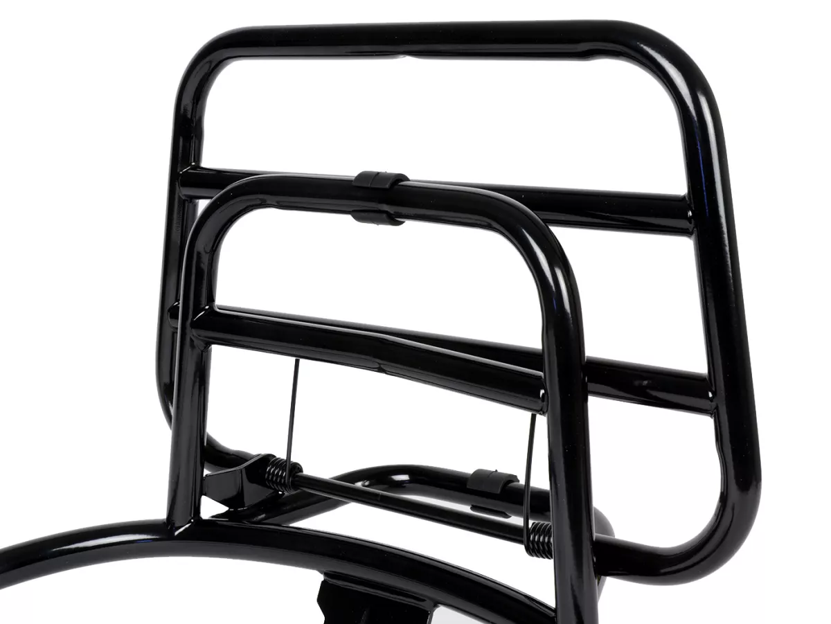 Portapacchi posteriore pieghevole -MOTO NOSTRA- Vespa GT, GTL, GTV, GTS, GTS Super, GT60 - 125-310 - nero lucido