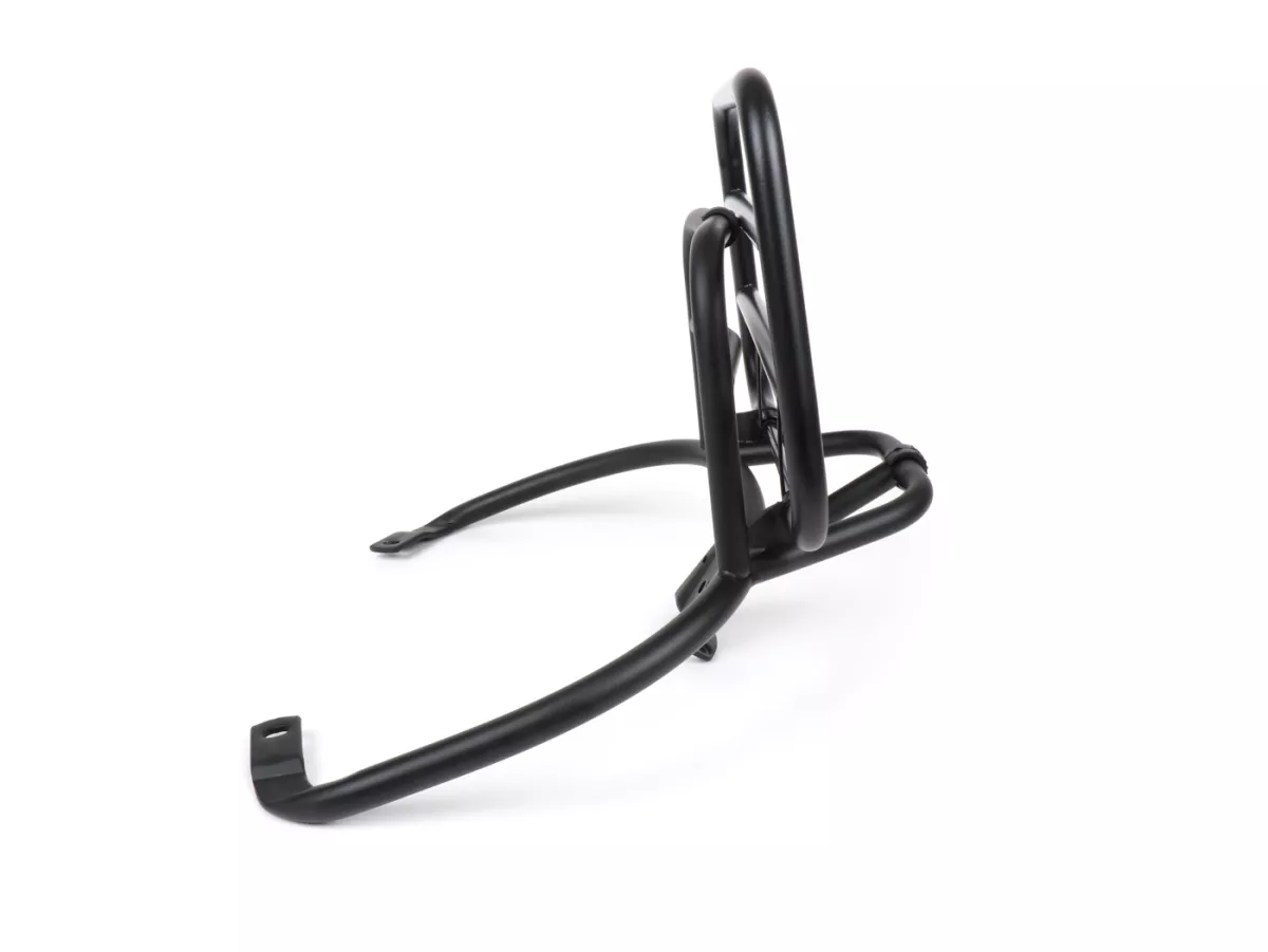 Rear rack, fold down -MOTO NOSTRA-  Vespa Primavera 50 (ZAPC53100, ZAPC53200), Vespa Primavera 125 (ZAPM81100), Vespa Primavera 150 (ZAPM81200), Vespa Sprint 50 (ZAPC53101, ZAPC53201), Vespa Sprint 125 (RP8M82111, ZAPM81300, ZAPM81301) - black