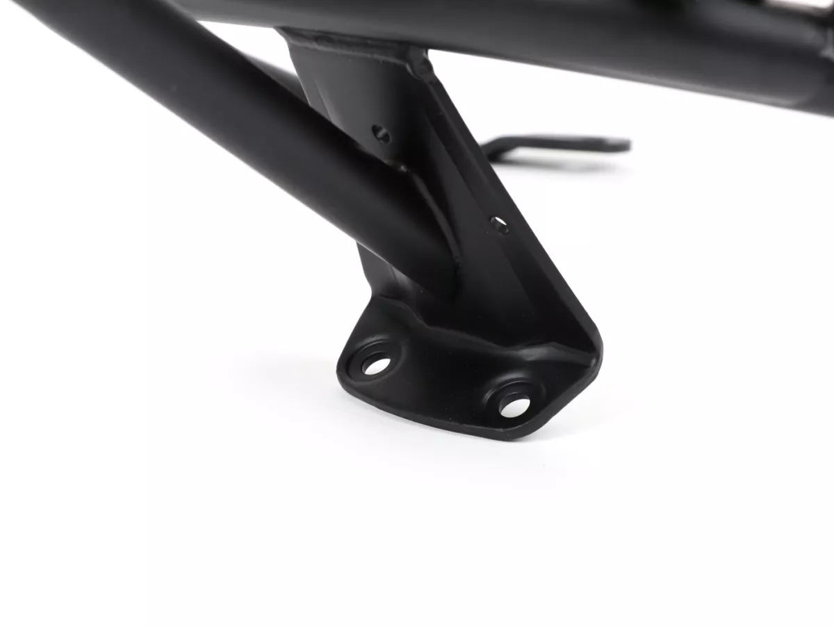 Rear rack, fold down -MOTO NOSTRA-  Vespa Primavera 50 (ZAPC53100, ZAPC53200), Vespa Primavera 125 (ZAPM81100), Vespa Primavera 150 (ZAPM81200), Vespa Sprint 50 (ZAPC53101, ZAPC53201), Vespa Sprint 125 (RP8M82111, ZAPM81300, ZAPM81301) - black