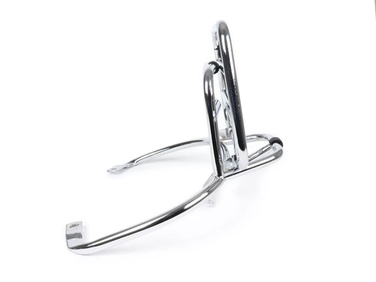 Porte bagages arrière rabattable -MOTO NOSTRA- Vespa Primavera 50 (ZAPC53100, ZAPC53200), Vespa Primavera 125 (ZAPM81100), Vespa Primavera 150 (ZAPM81200), Vespa Sprint 50 (ZAPC53101, ZAPC53201), Vespa Sprint 125 (RP8M82111, ZAPM81300, ZAPM81301) - chromé