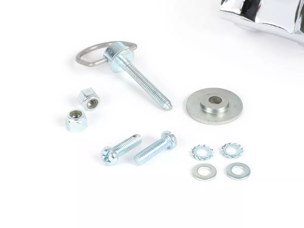 Bakre toppboxhållare (för original Piaggio toppbox) -MOTO NOSTRA, med passagerarhandtag- Vespa Primavera 50 (ZAPC53100, ZAPC53200), Vespa Primavera 125 (ZAPM81100), Vespa Primavera 150 (ZAPM81200), Vespa Sprint 50 (ZAPC53101, ZAPC53201), Vespa Sprint 125