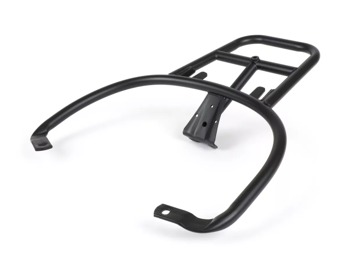 Topcase support rear (for genuine Piaggio Topcase) -MOTO NOSTRA, with pillion grab handle- Vespa Primavera 50 (ZAPC53100, ZAPC53200), Vespa Primavera 125 (ZAPM81100), Vespa Primavera 150 (ZAPM81200), Vespa Sprint 50 (ZAPC53101, ZAPC53201), Vespa Sprint 12