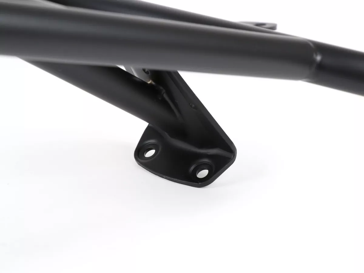 Topcase support rear (for genuine Piaggio Topcase) -MOTO NOSTRA, with pillion grab handle- Vespa Primavera 50 (ZAPC53100, ZAPC53200), Vespa Primavera 125 (ZAPM81100), Vespa Primavera 150 (ZAPM81200), Vespa Sprint 50 (ZAPC53101, ZAPC53201), Vespa Sprint 12
