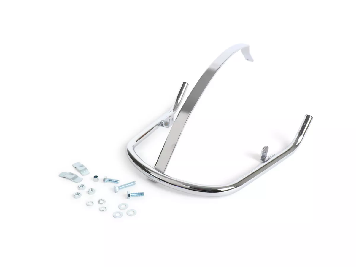 Bumper front -MOTO NOSTRA- Vespa GT, GTL, GTS, GTS Super - 125-200-250-300cc - (yoc - 2022) - chrome