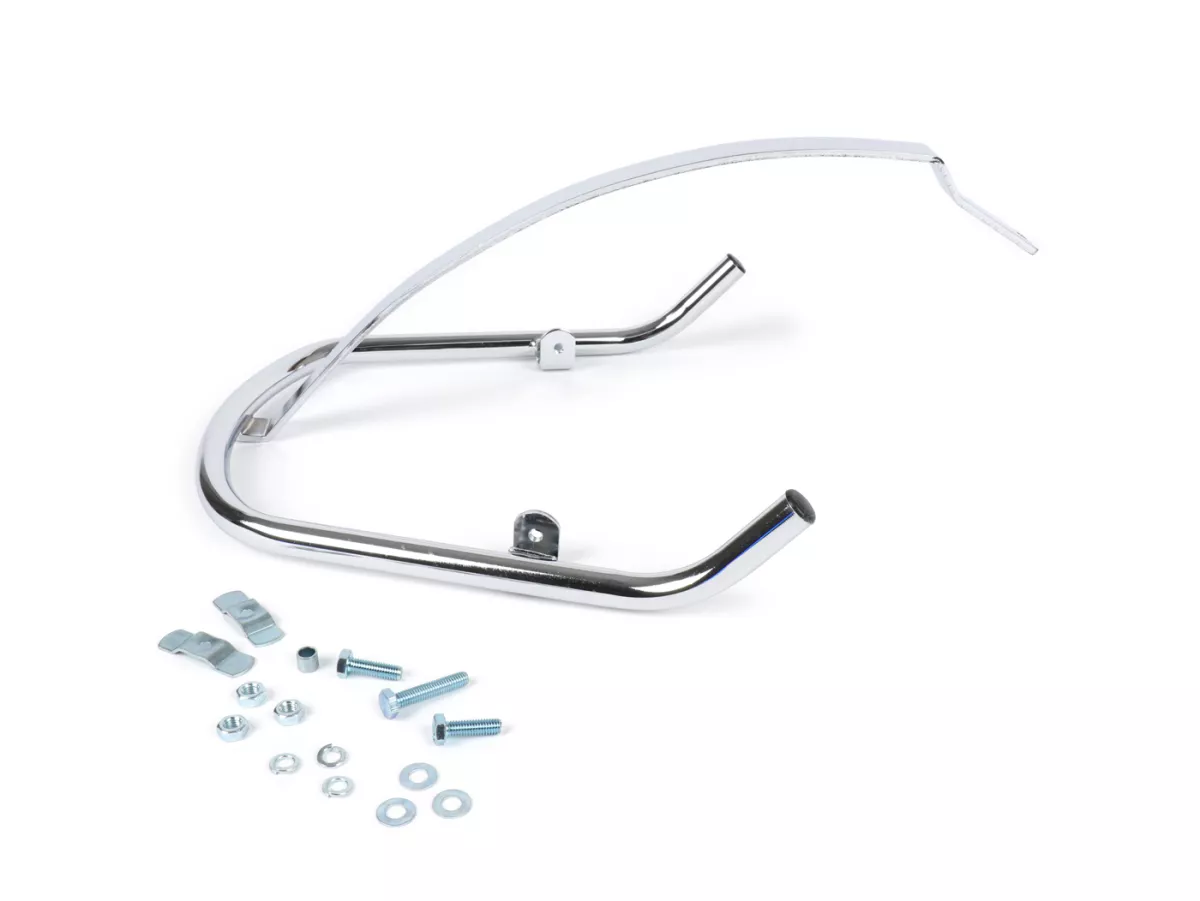 Bumper front -MOTO NOSTRA- Vespa GT, GTL, GTS, GTS Super - 125-200-250-300cc - (yoc - 2022) - chrome