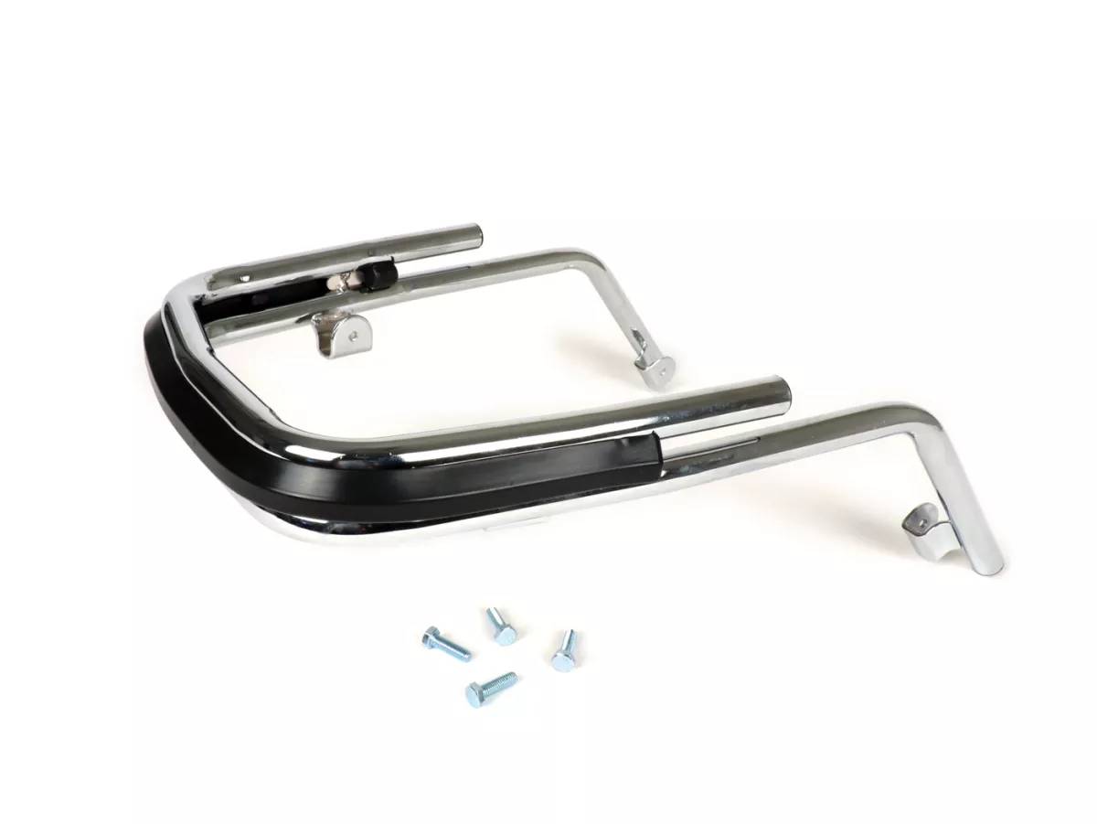 Crash bar garde boue -MOTO NOSTRA- Vespa PX80, PX125, PX150, PX200, LML Star, Stella - chromé