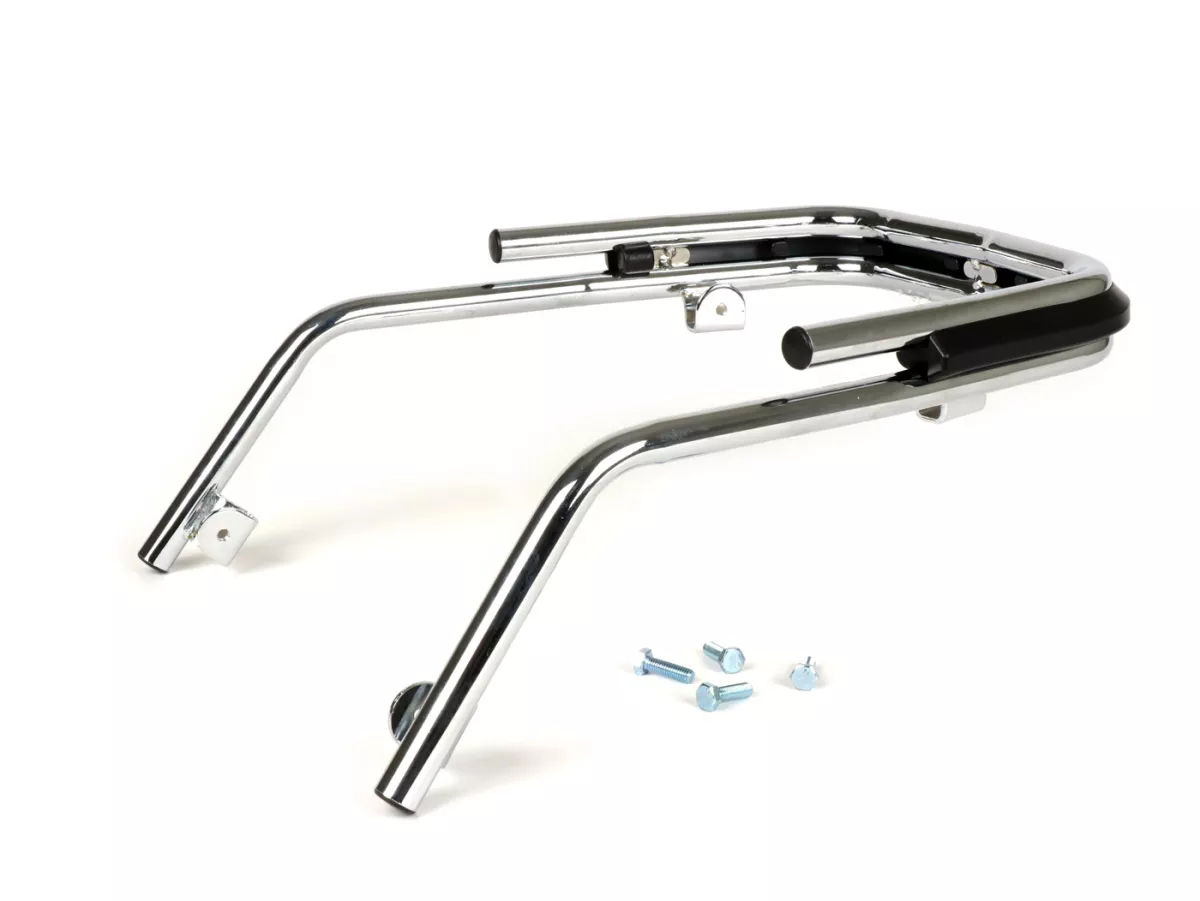 Crash bar garde boue -MOTO NOSTRA- Vespa PX80, PX125, PX150, PX200, LML Star, Stella - chromé