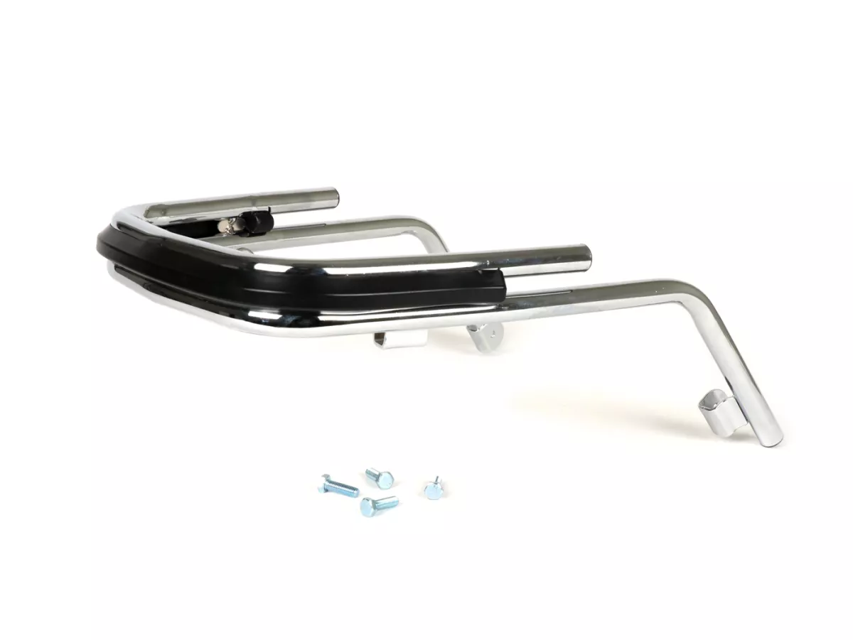 Crash bar garde boue -MOTO NOSTRA- Vespa PX80, PX125, PX150, PX200, LML Star, Stella - chromé