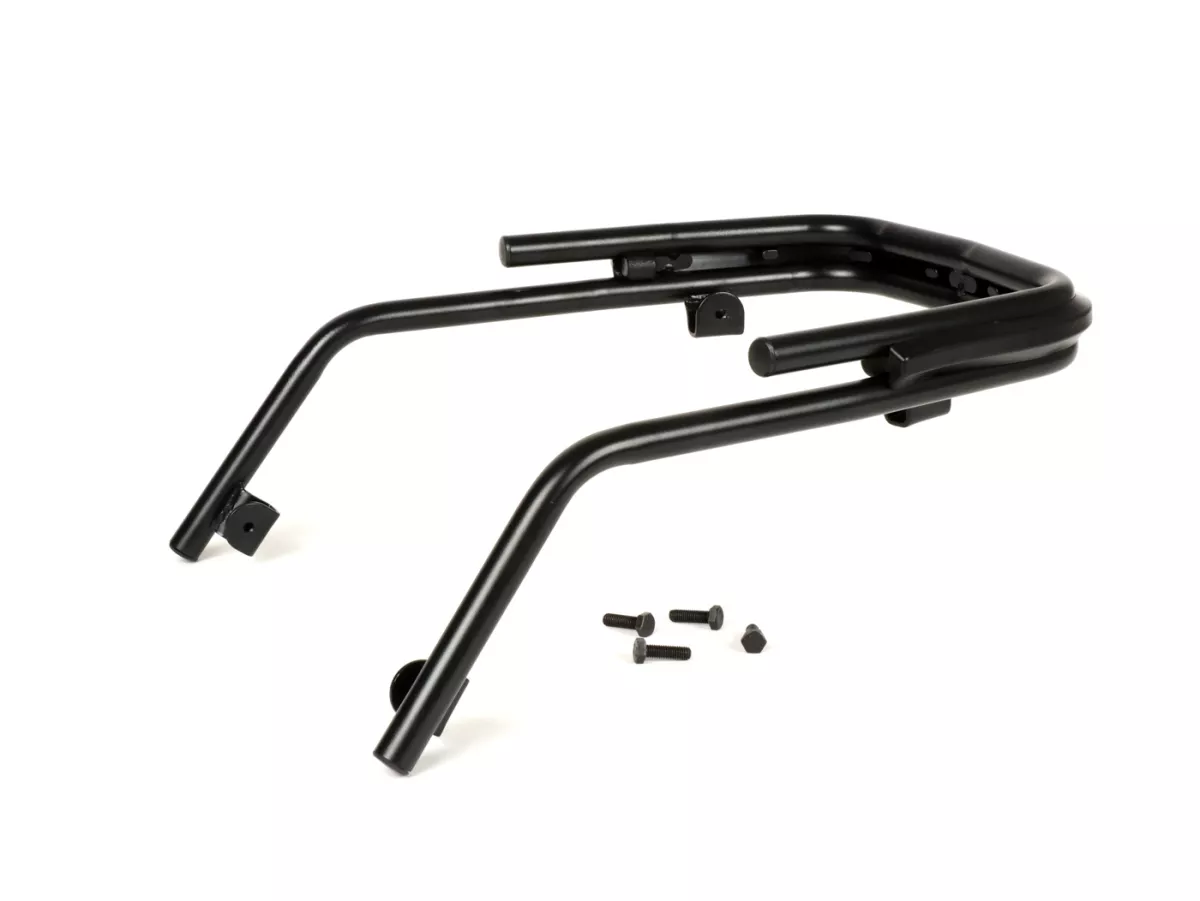 Bumper front -MOTO NOSTRA- Vespa PX80, PX125, PX150, PX200, LML Star, Stella - matt black