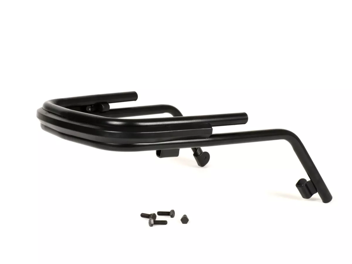 Bumper front -MOTO NOSTRA- Vespa PX80, PX125, PX150, PX200, LML Star, Stella - matt black