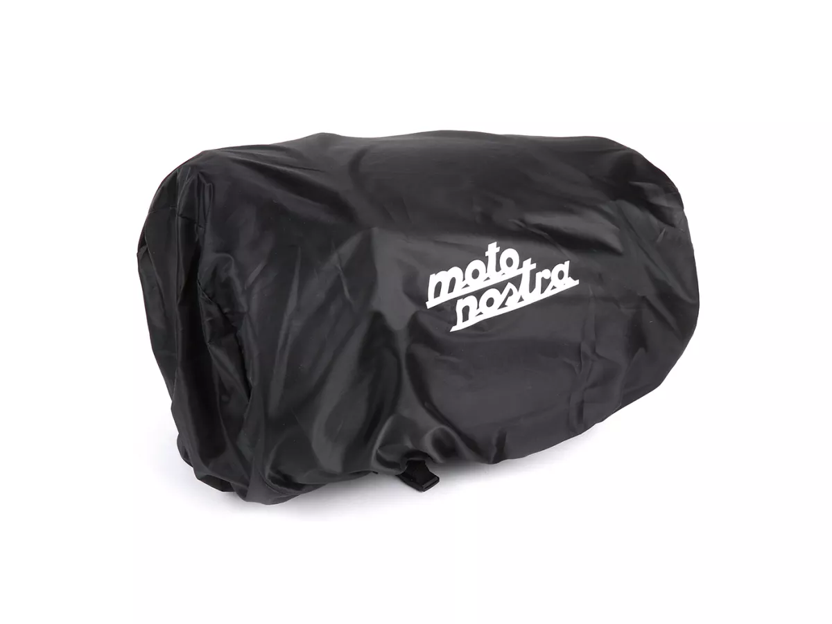 Roll bag (large) for carrier (alternative to topcase) -MOTO NOSTRA Classic 'PU' 480x300x270mm- suitable for e.g. Vespa, Lambretta, GTS, GTV, LX/LXV, ET4, S50-150, Sprint, Primavera - 35 litres - black