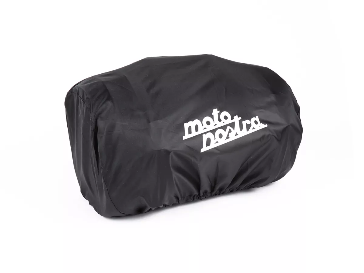 Koffer - Tas (klein) voor bagagedrager (alternatief voor topkoffer) -MOTO NOSTRA Classic 'PU' 330x190x180mm- geschikt voor o.a. Vespa, Lambretta, GTS 125-300, GTV, LX/LXV, ET4, S50-150, Sprint, Primavera - 10 liter - zwart
