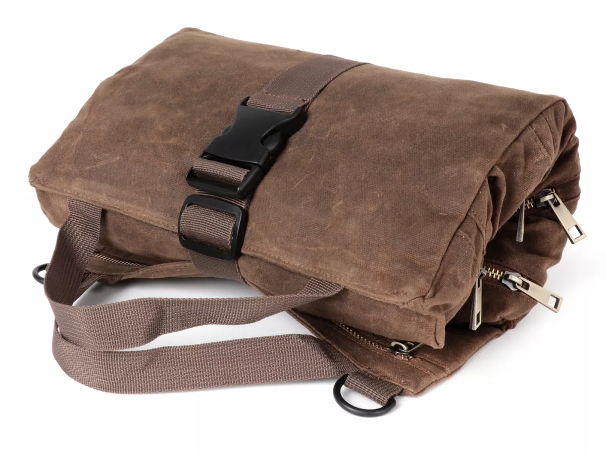 Tas perkakas tanpa perkakas -MOTO NOSTRA- Vespa VNB, VBB, Rally, Sprint, PX, PK, Lambretta, GTS, Sprint, Primavera, LX, S, ET4 universal - Coklat
