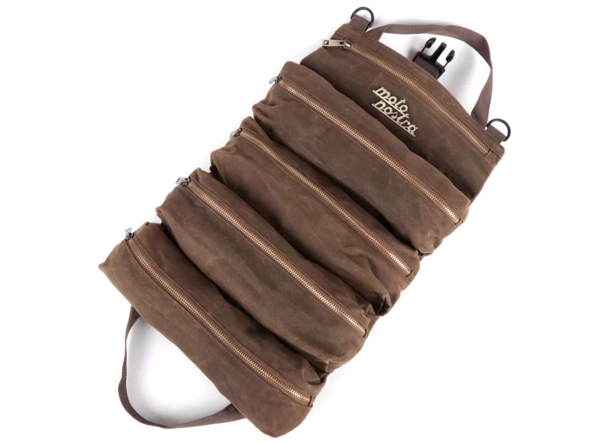 Tas perkakas tanpa perkakas -MOTO NOSTRA- Vespa VNB, VBB, Rally, Sprint, PX, PK, Lambretta, GTS, Sprint, Primavera, LX, S, ET4 universal - Coklat