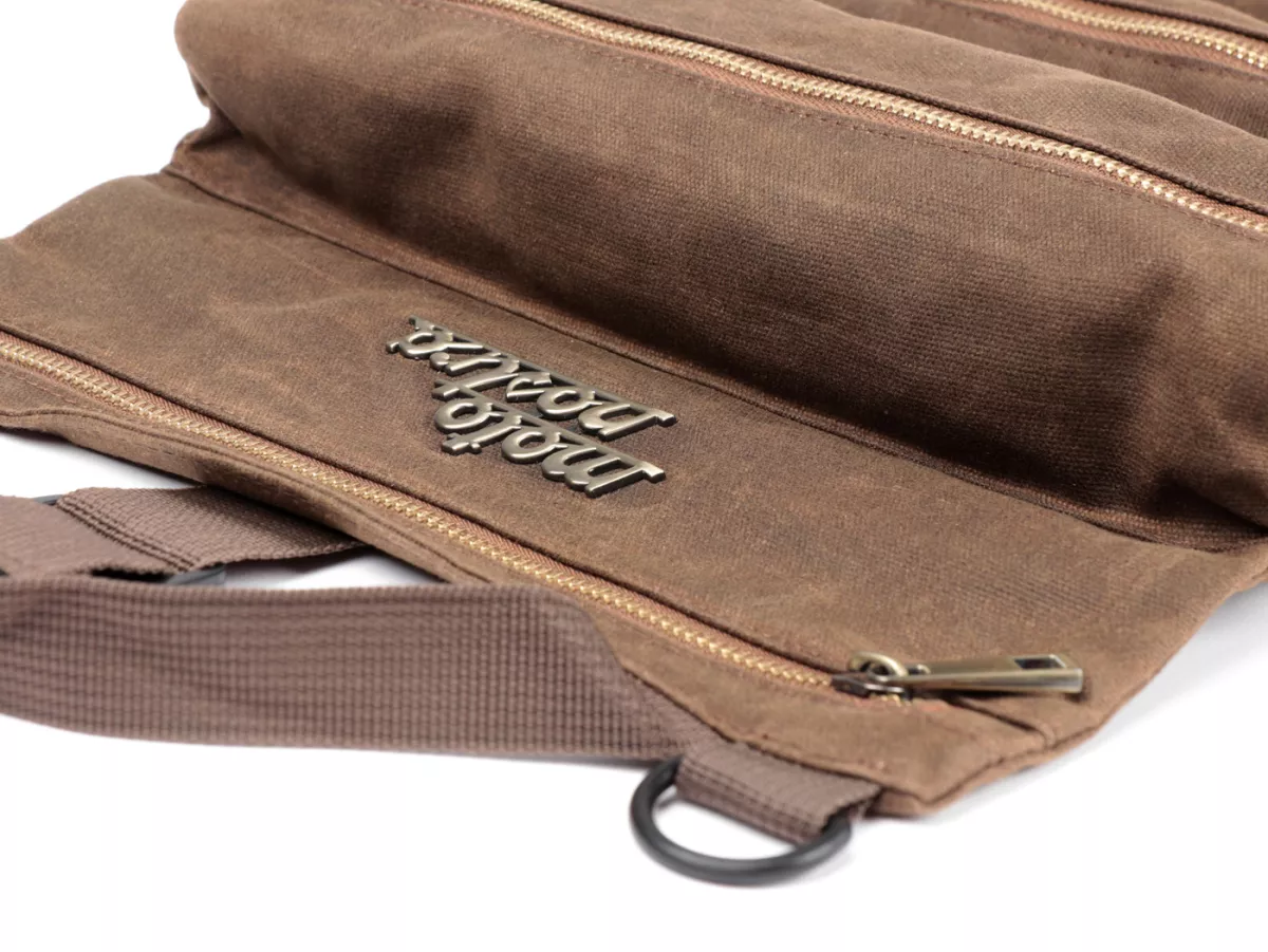 Tas perkakas tanpa perkakas -MOTO NOSTRA- Vespa VNB, VBB, Rally, Sprint, PX, PK, Lambretta, GTS, Sprint, Primavera, LX, S, ET4 universal - Coklat
