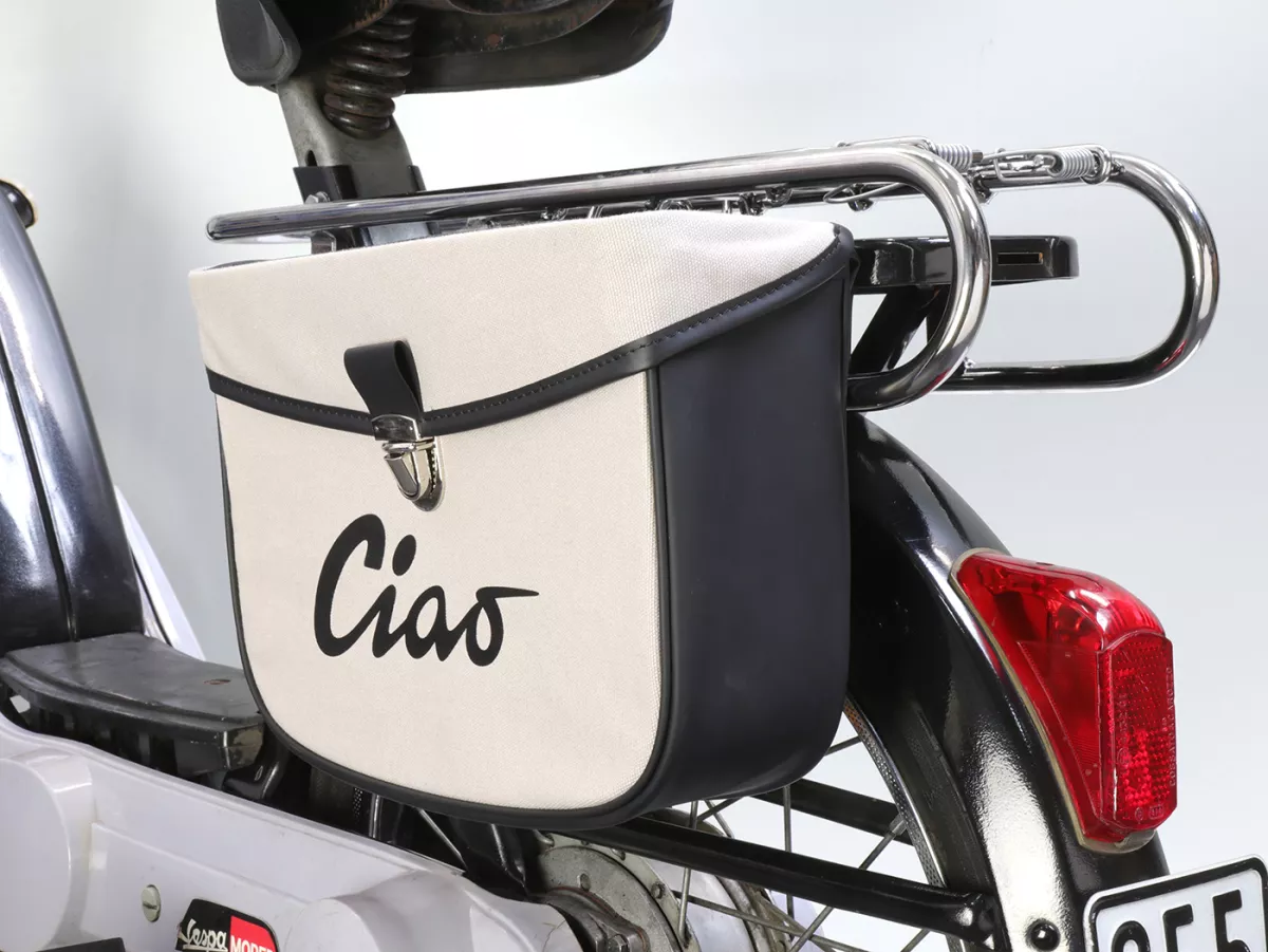 Zadeltas -MOTO NOSTRA- Ciao Grijs Zwart