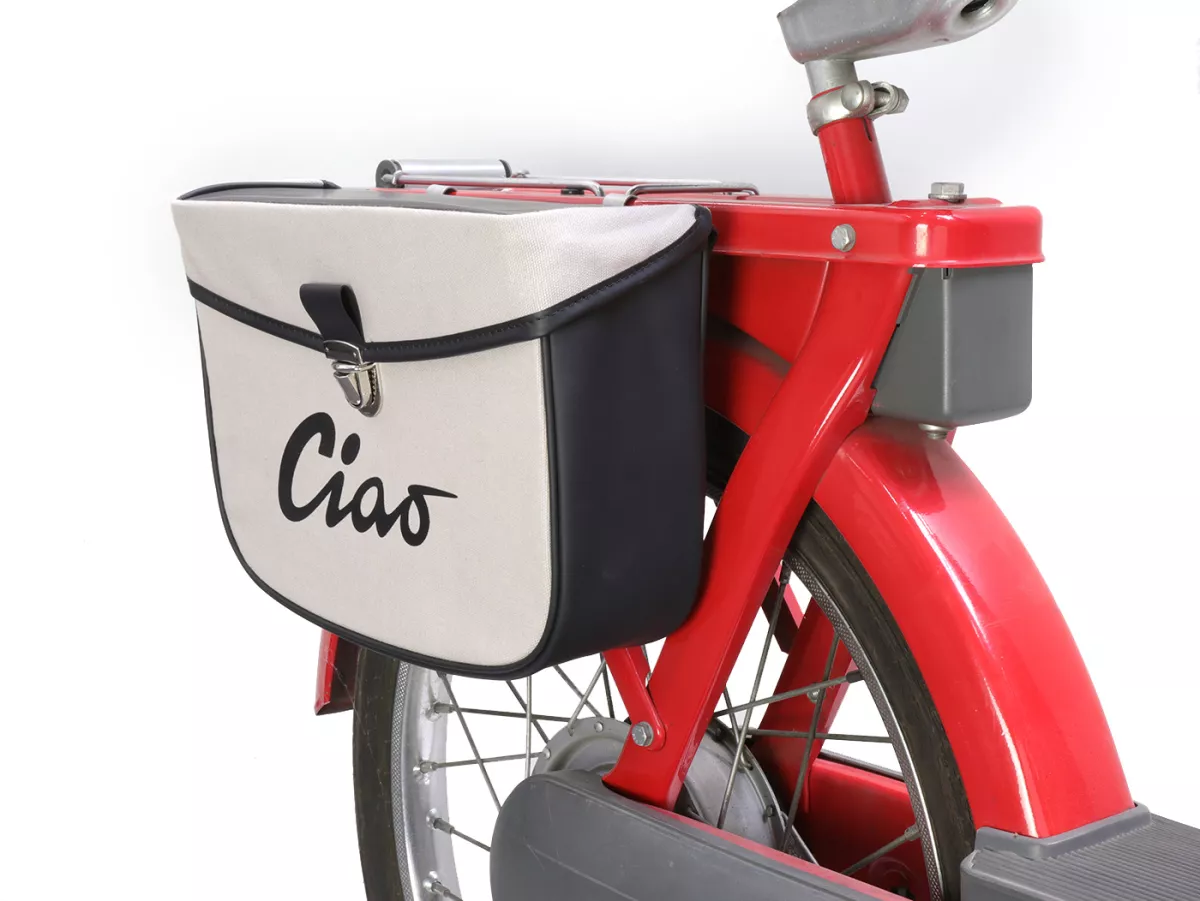 Zadeltas -MOTO NOSTRA- Ciao Grijs Zwart