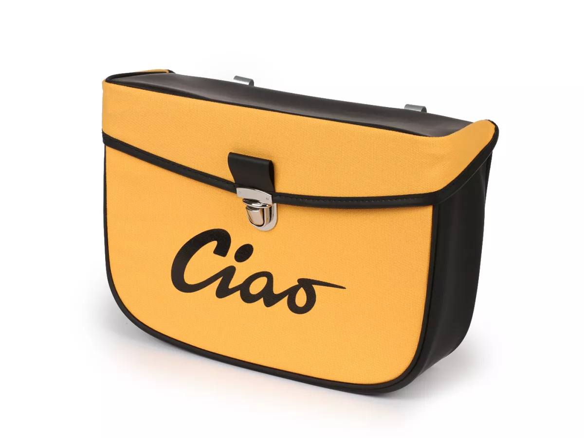 Saddlebag -MOTO NOSTRA- Ciao Yellow Black