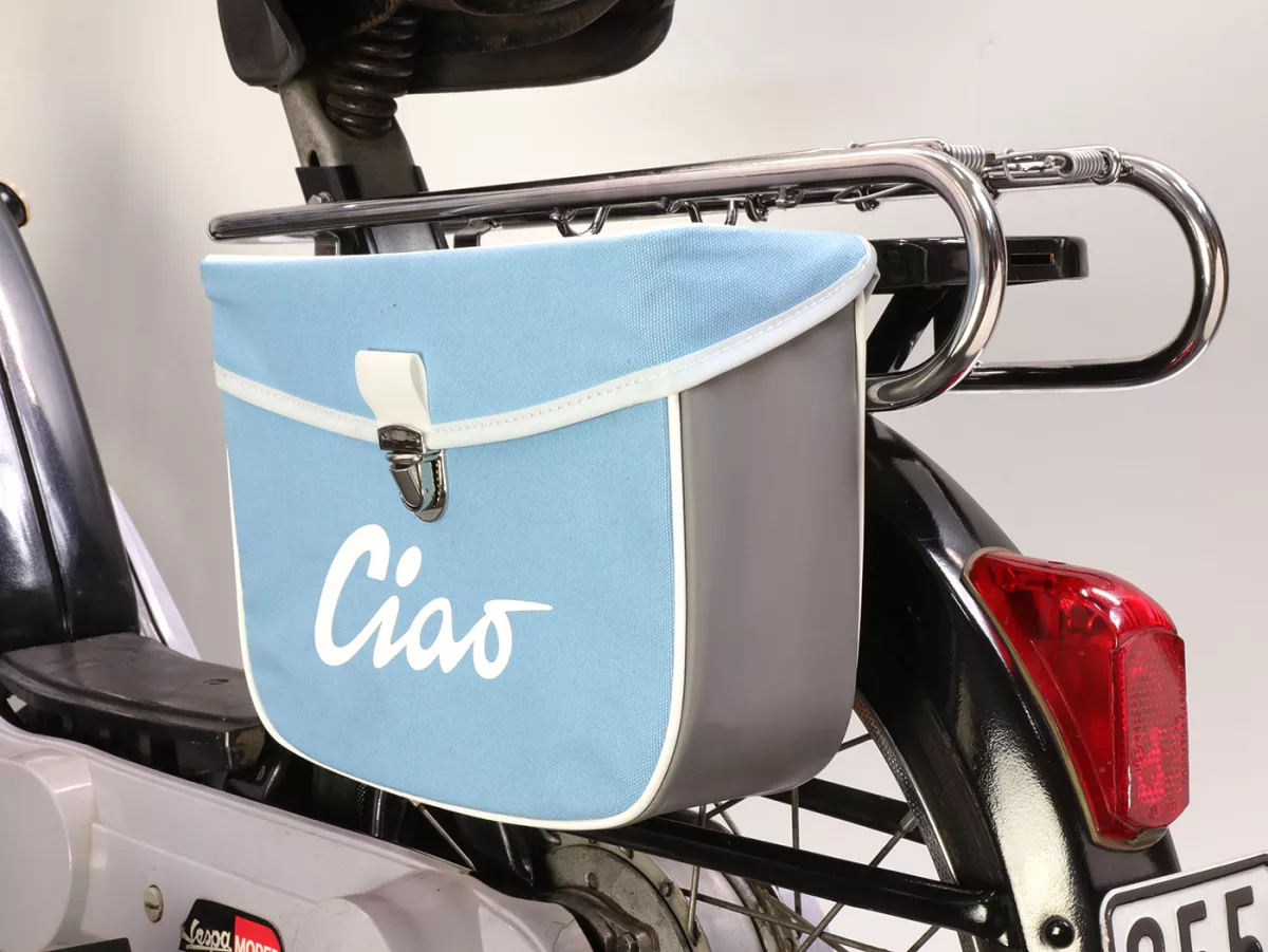 Zadeltas -MOTO NOSTRA- Ciao Blauw Grijs