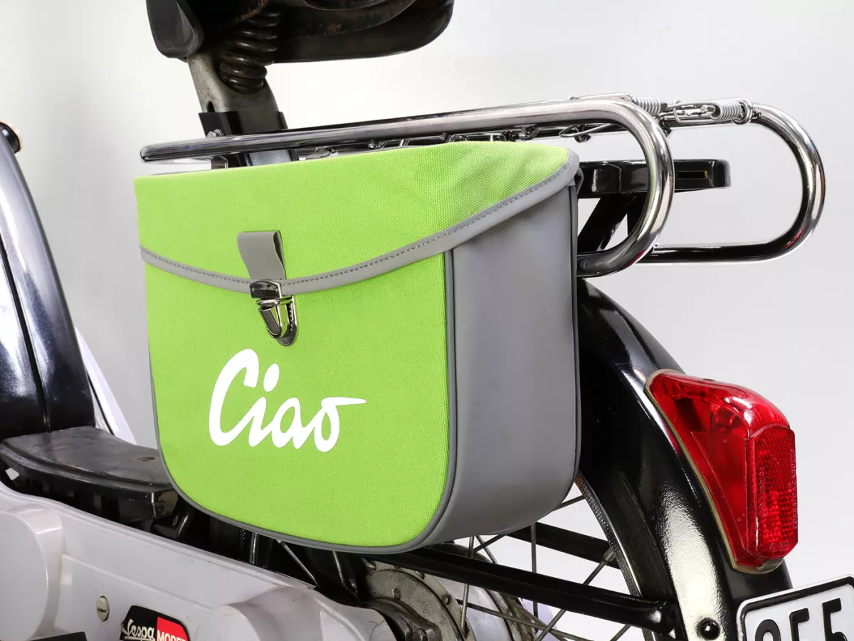 Zadeltas -MOTO NOSTRA- Ciao Groen Grijs