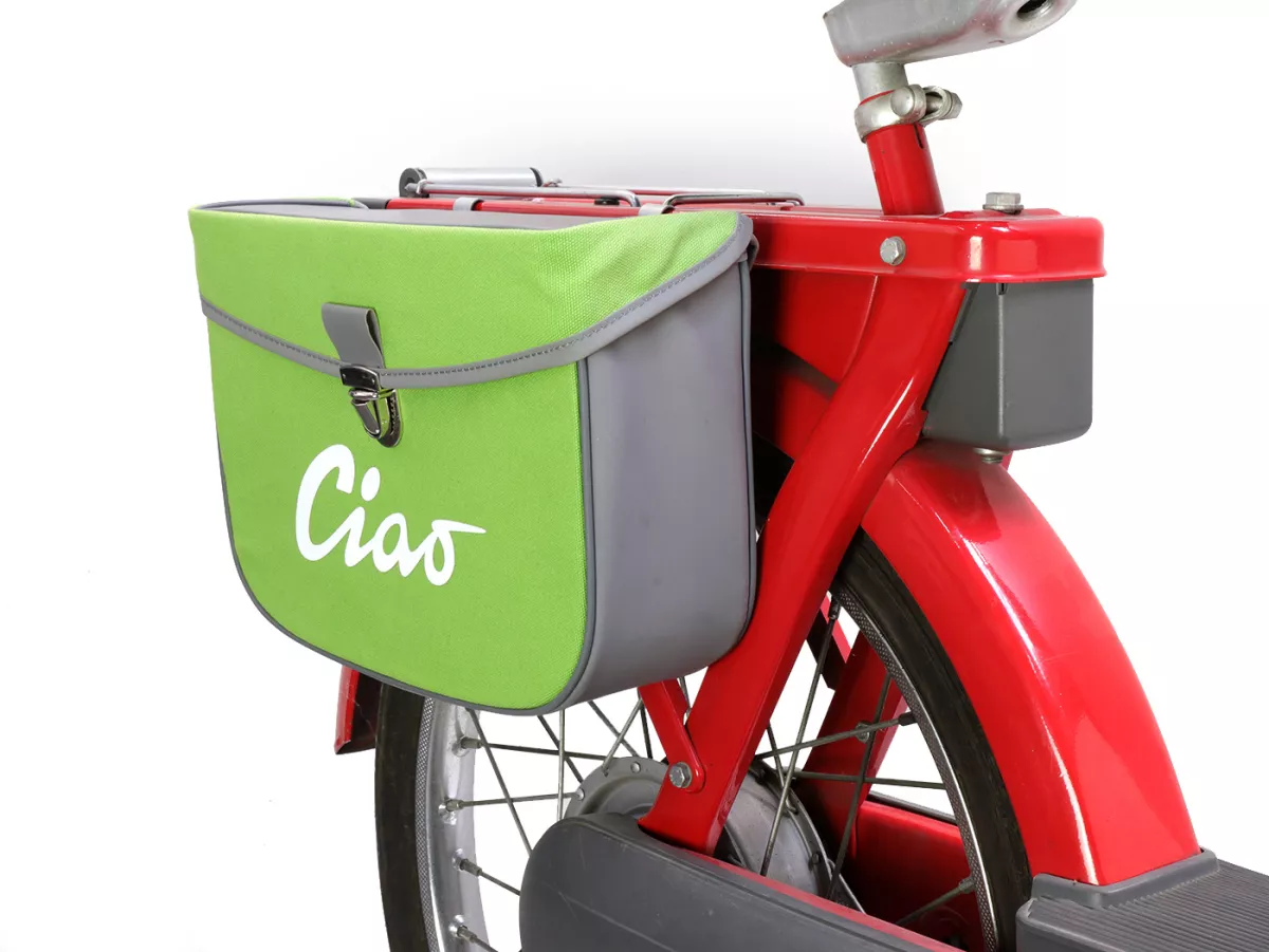 Zadeltas -MOTO NOSTRA- Ciao Groen Grijs
