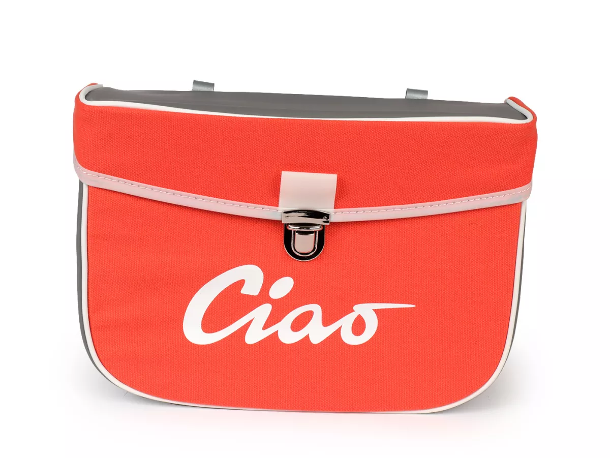 Zadeltas -MOTO NOSTRA- Ciao Oranje Grijs