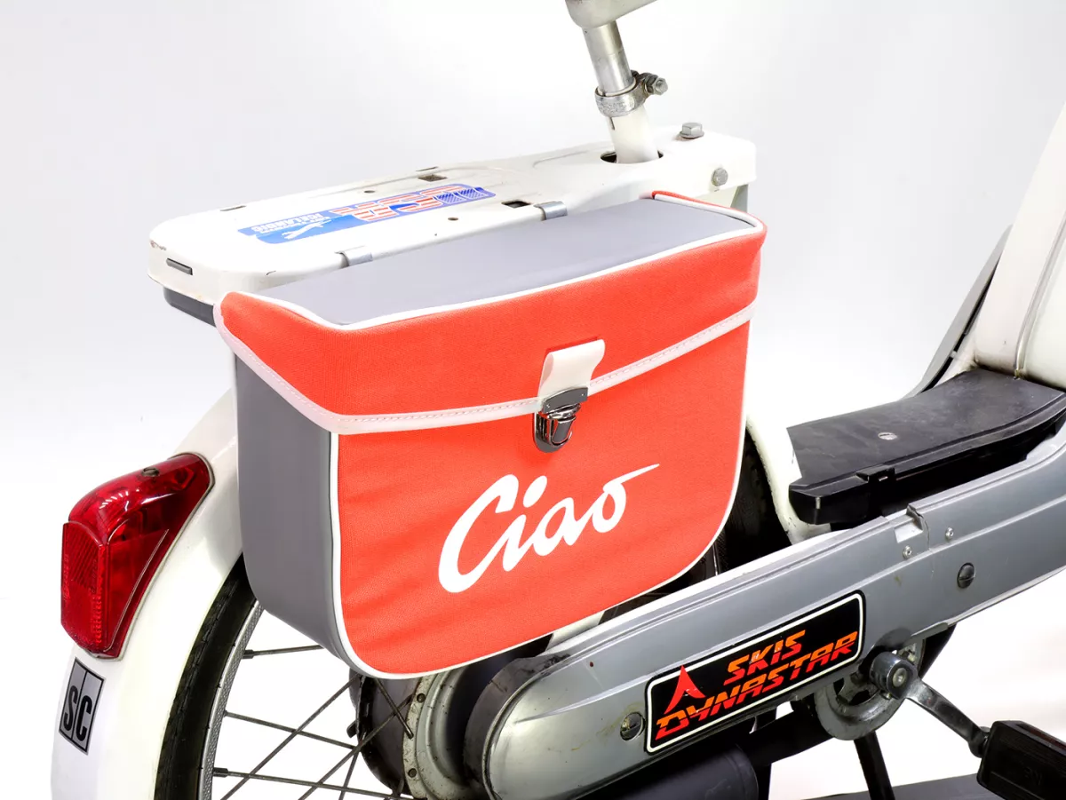 Zadeltas -MOTO NOSTRA- Ciao Oranje Grijs